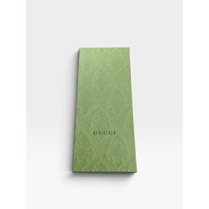 Authentic Gucci Green Damask‎ Box with Tissue & Cards